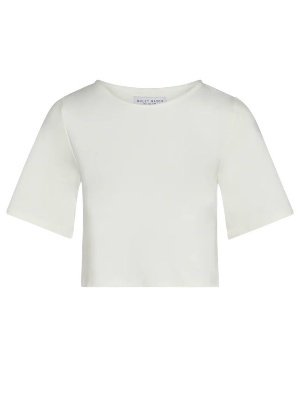 Ripley Rader off-white ponte knit extended short sleeve top Size 2 Small - Picture 2 of 10